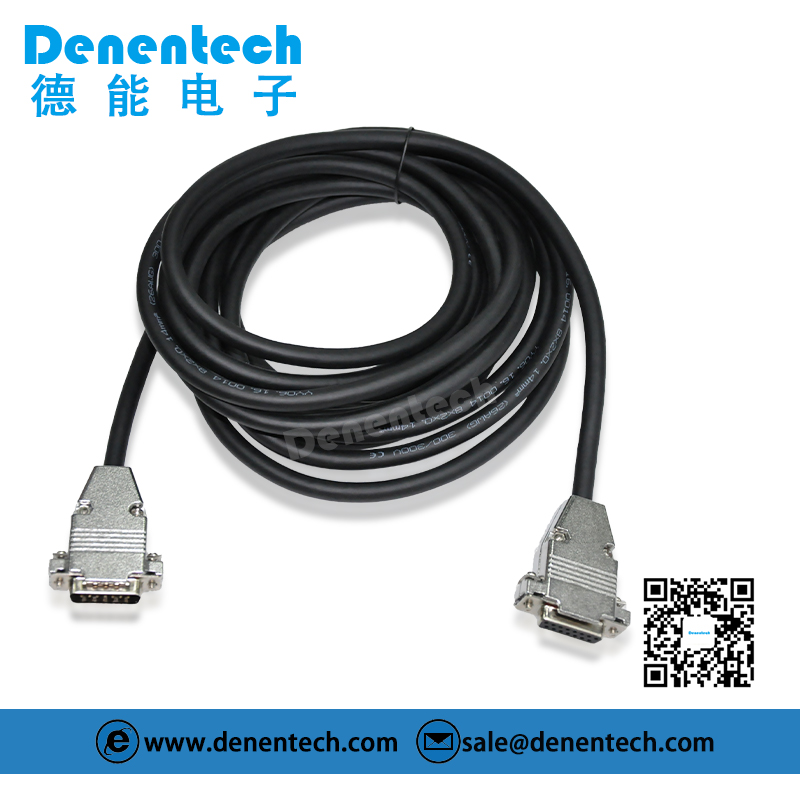 D-SUB Dual Row DB15 Male To DB15 Female Cable